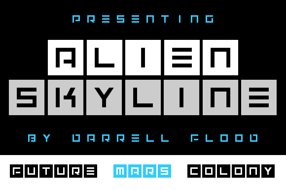Alien Skyline: A Futuristic Display Font for Digital Branding