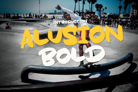 Alusion Bold: A Bouncy, Quirky Display Font for Fresh Brand Identity