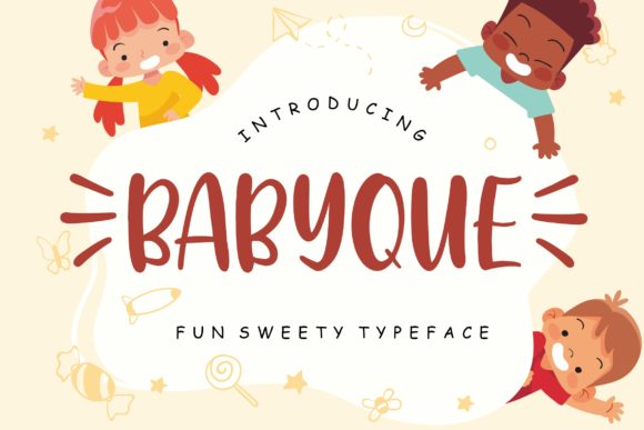 Babyque Font: A Cute and Playful Display Typeface for Branding