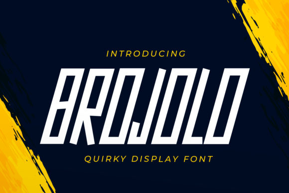 Brojolo Font: A Daring Display Typeface for Handmade Brands