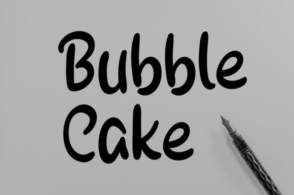 Bubble Cake Font for Playful Branding and Display Design