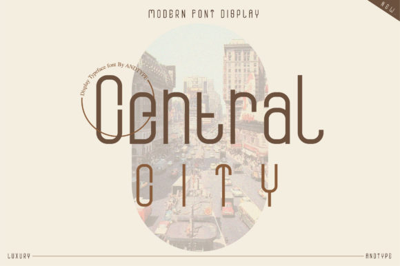 Central City: A Neat Modern Display Font for Editorial Design