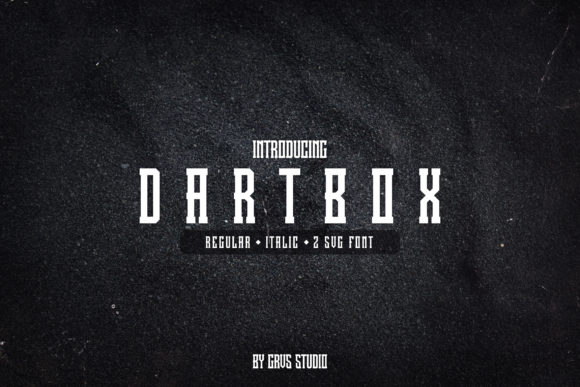 Dartbox: A Clean, Textured Display Font for Bold Branding