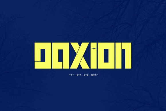 Daxion Display Font: A Futuristic Typeface for Bold Campaign Visuals