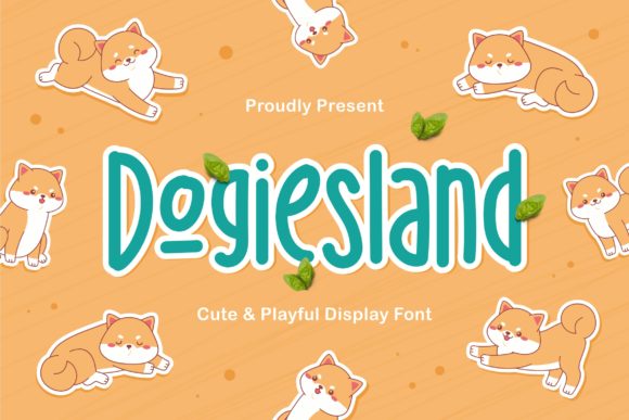 Dogiesland: A Playful Display Font for Whimsical Design