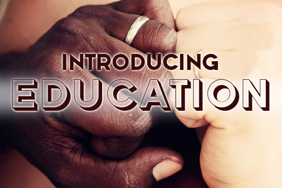 Education Font: A 3D Display Typeface for Bold Brand Moments
