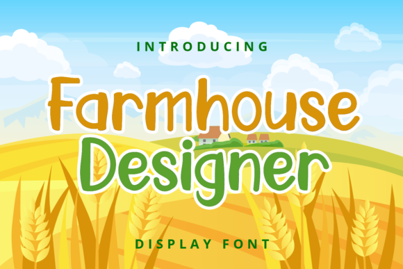 Farmhouse Designer – A Fresh Display Font for Campaigns