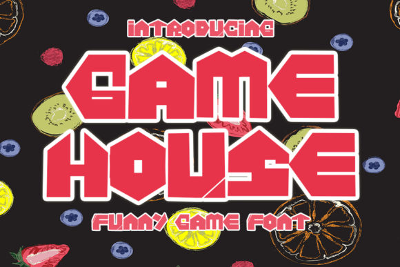 Game House Display Font for Bold Handmade Designs