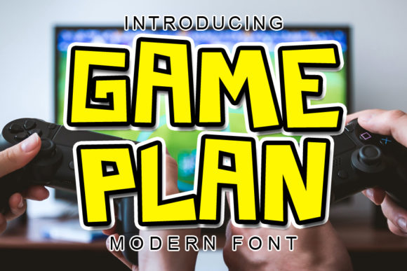 Game Plan Font: A Playful Display Font for Kids & School Projects