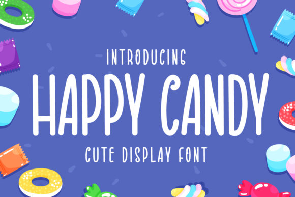 Happy Candy Font: A Playful Display Font for Small Business Branding