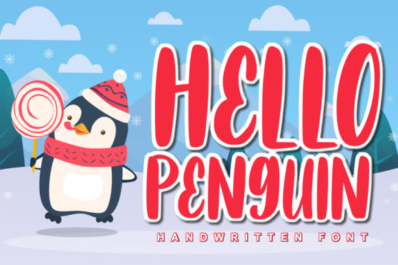 Hello Penguin: A Cute and Quirky Display Font for Playful Editorial Design