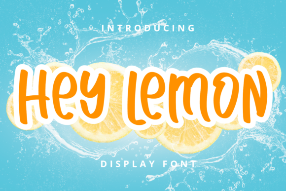 Hey Lemon Font: A Friendly Display Typeface for Warm Editorial Design