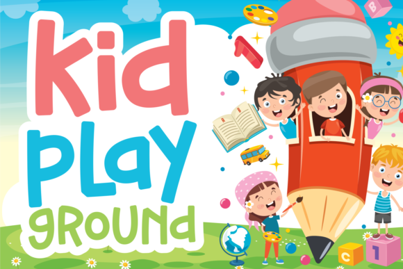Kid Play Ground: A Whimsical Display Font for Joyful Design