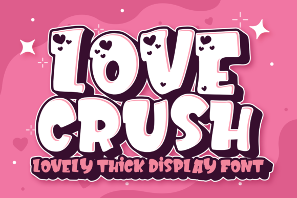 Love Crush Font: A Cute and Colorful Display Font for Small Business Branding