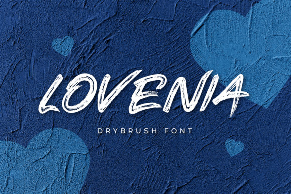 Lovenia Font: A Cool Brushed Display Typeface for Business