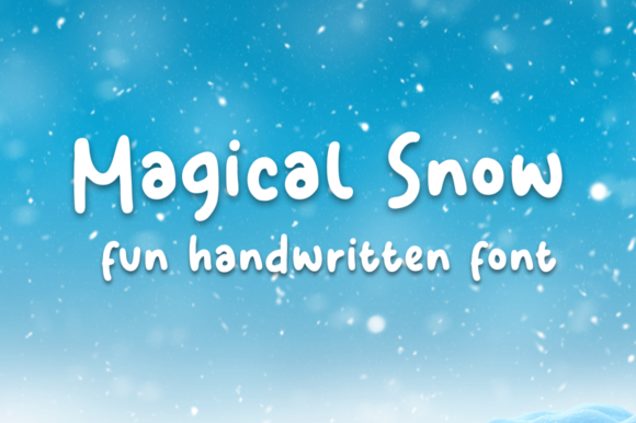 Magical Snow Display Font for Timeless Digital Branding