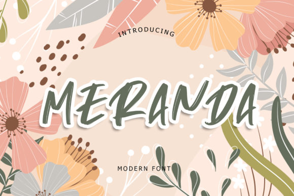 Meranda: A Playful Modern Display Font for Digital Brands