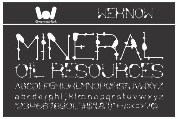 Mineral Oil Resources Font for Polished Branding