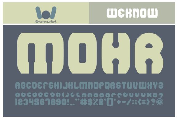 Mohr Font: A Thick-Lettered Display Typeface for Playful Editorial Impact