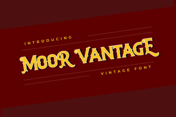 Moor Vantage: A Bold Display Font for Standout Brand Identity