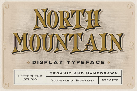 North Mountain: A Vintage Display Font for Editorial Creators