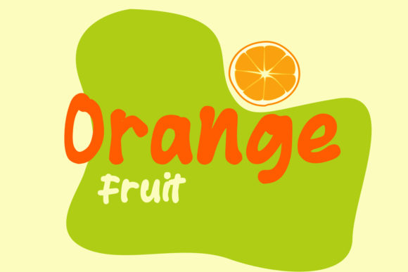 Orange Fruit Display Font: Playful Typeface for Branding Projects