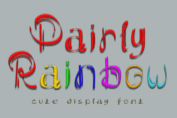 Pairly Rainbow Font for Playful Brand Identity Design