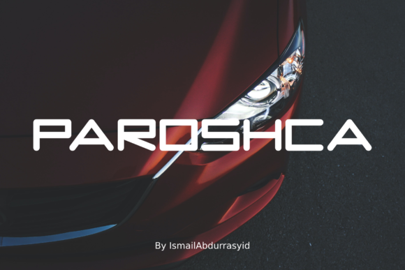 Paroshca: A Futuristic Display Font for Logos