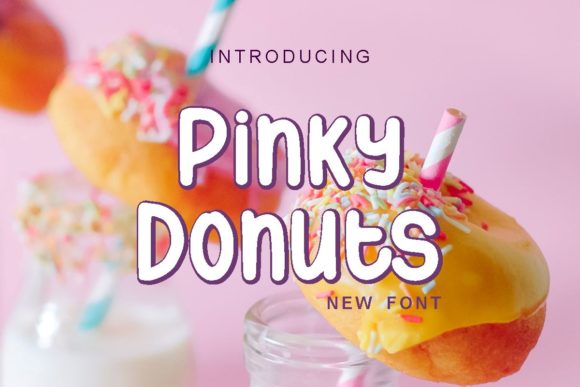 Pinky Donuts: The Sweet Display Font for Joyful Marketing Designs