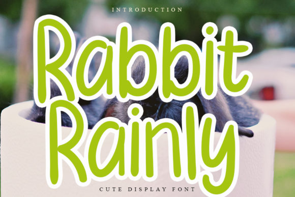 Rabbit Rainly Display Font for Makers