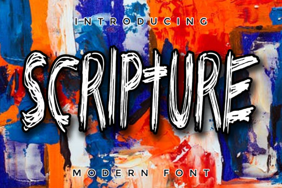 Scripture Font: A Fun, Eye-Catching Display Typeface for Small Business Branding