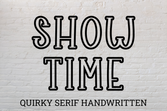 Show Time: A Bold Display Font for Editorial Projects