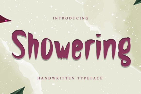 Showering: A Bold, Adaptable Display Font for Modern Design