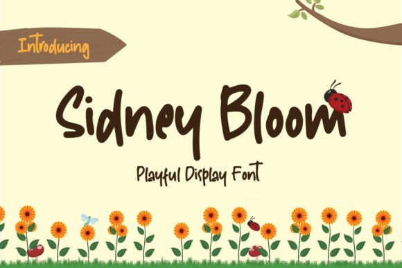 Sidney Bloom: A Cheerful Display Font for Kids & School Campaigns