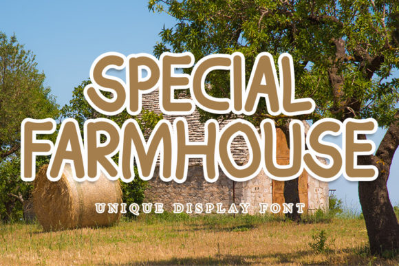 Special Farmhouse Font: Clean, Jolly Display Typeface for Scroll-Stopping Content
