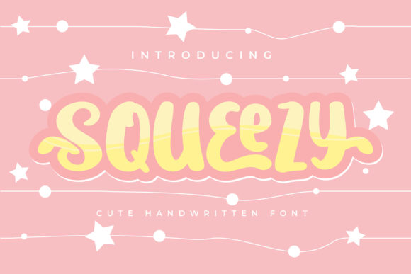 Squeezy: A Fun and Fresh Display Font for Playful Branding