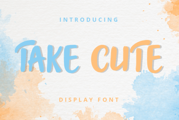 Take Cute Font: A Friendly Display Font for Kids’ Designs