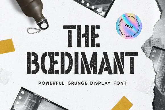 The Boedimant Display Font for Bold, Vintage Branding