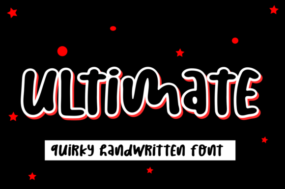 Ultimate Font: A Friendly Display Typeface for Casual Campaigns