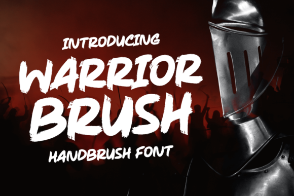 Warrior Brush: A Daring Brushed Display Font for Bold Brand Identity